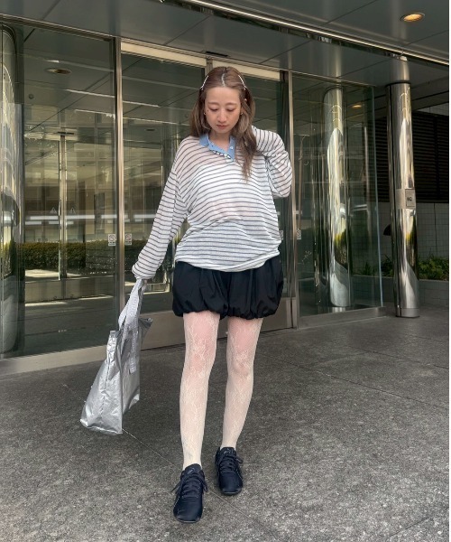 emmi（エミ）の「バルーンショートパンツ/撥水【セットアップ対応】（その他パンツ・レディース・ブラック/チェック・F）」の21枚目の写真