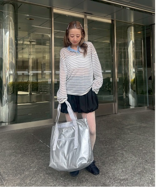 emmi（エミ）の「バルーンショートパンツ/撥水【セットアップ対応】（その他パンツ・レディース・ブラック/チェック・F）」の22枚目の写真