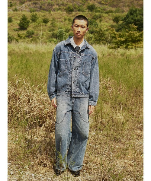 ELCHELE（エルチェレ）の「DOUBLE KNEE EXL DENIM（デニムパンツ・レディース・インディゴブルー/ブルー・24inch/26inch/25inch）」の6枚目の写真