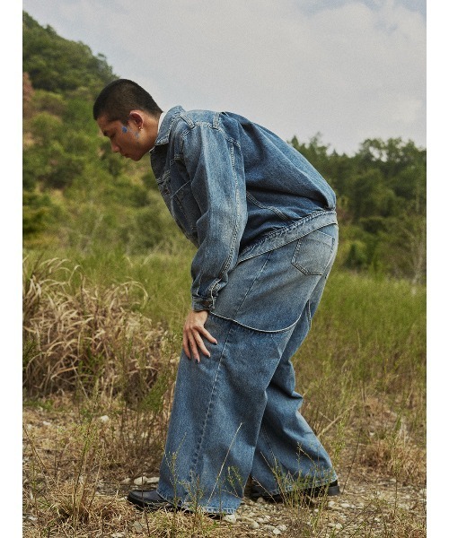 ELCHELE（エルチェレ）の「DOUBLE KNEE EXL DENIM（デニムパンツ・レディース・インディゴブルー/ブルー・24inch/26inch/25inch）」の5枚目の写真