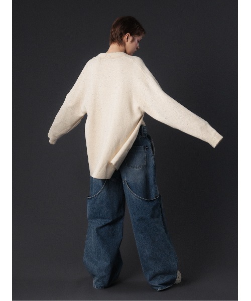 ELCHELE（エルチェレ）の「DOUBLE KNEE EXL DENIM（デニムパンツ・レディース・インディゴブルー/ブルー・24inch/26inch/25inch）」の4枚目の写真