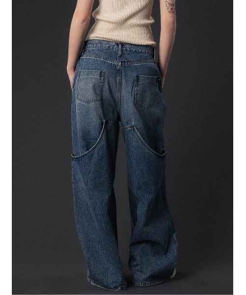ELCHELE（エルチェレ）の「DOUBLE KNEE EXL DENIM（デニムパンツ・レディース・インディゴブルー/ブルー・24inch/26inch/25inch）」の22枚目の写真