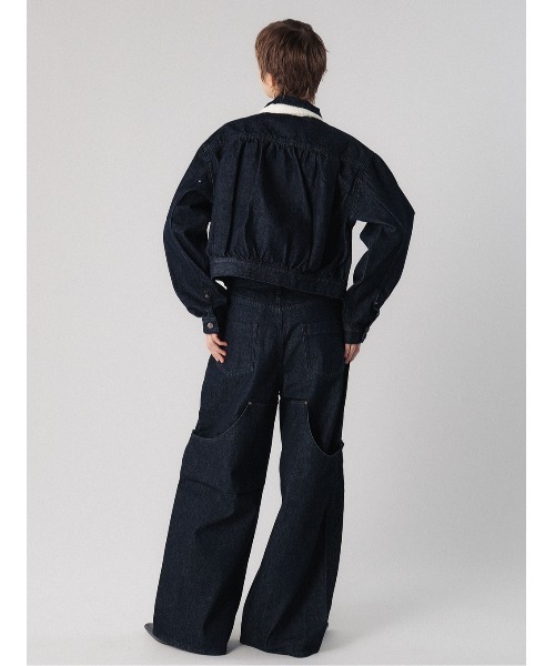 ELCHELE（エルチェレ）の「DOUBLE KNEE EXL DENIM（デニムパンツ・レディース・インディゴブルー/ブルー・24inch/26inch/25inch）」の8枚目の写真