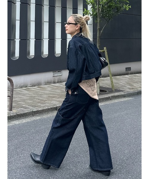 ELCHELE（エルチェレ）の「DOUBLE KNEE EXL DENIM（デニムパンツ・レディース・インディゴブルー/ブルー・24inch/26inch/25inch）」の18枚目の写真