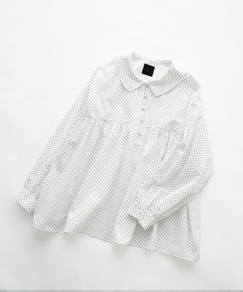 オオカミとフクロウ(オオカミとフクロウ)の「オオカミと雨色のしずくに(シャツ/ブラウス・レディース・ブルー系その他/ブラック系その他・FREE)」の11枚目の写真