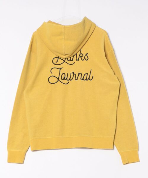 BANKS（バンクス）の「HOODIE/BANKS JOURNAL/バンクスジャーナル ブランドロゴ プルオーバーパーカー（パーカー・メンズ・ブラック/マスタード・MEDIUM）」の4枚目の写真