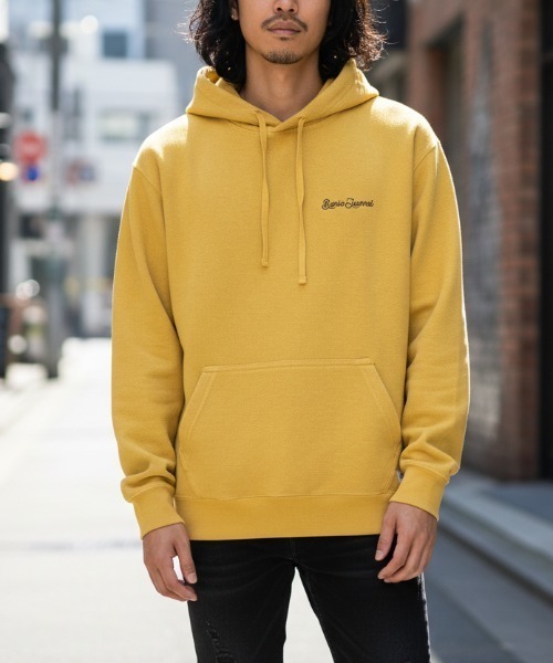 BANKS(バンクス)の「HOODIE/BANKS JOURNAL/バンクスジャーナル ブランドロゴ プルオーバーパーカー(パーカー・メンズ・ブラック/マスタード・MEDIUM)」の8枚目の写真