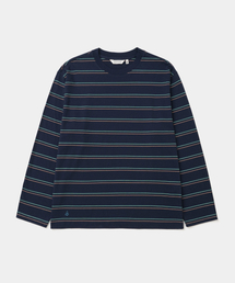 vintage stripe l/s t-shirt navy