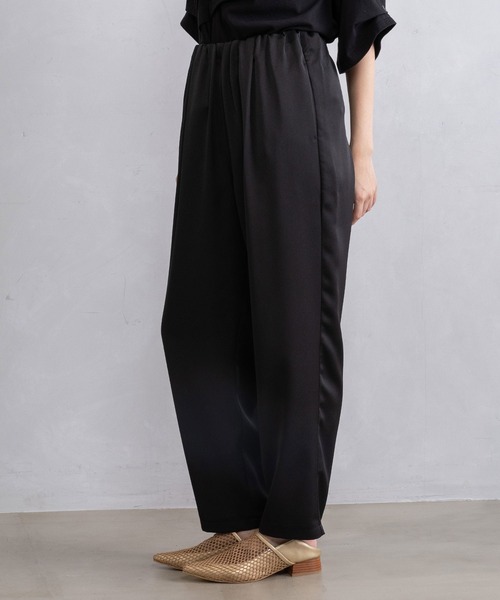 MARECHAL TERRE（マルシャルテル）の「ワイドテーパードパンツ（その他パンツ・レディース・ブラック/ホワイト系その他/アイボリー/ネイビー系/ブラック系その他・MEDIUM/SMALL）」の15枚目の写真