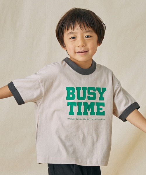 FOV(フォブ)の「FOV/フォブ BUSY TIME Tシャツ(Tシャツ/カットソー・キッズ・ピンク/ホワイト/ベージュ系その他・XL/L/M/S)」の2枚目の写真
