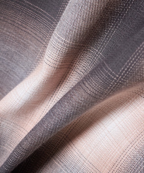 MSML（エムエスエムエル）の「OMBRE CHECK WIDE SHIRT（シャツ/ブラウス・メンズ・ブラック×ピンク/イエロー× ブルー・XL/L/M）」の4枚目の写真