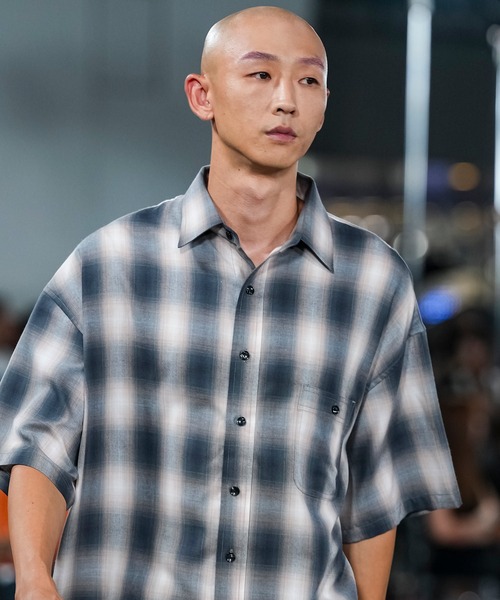 MSML（エムエスエムエル）の「OMBRE CHECK WIDE SHIRT（シャツ/ブラウス・メンズ・ブラック×ピンク/イエロー× ブルー・XL/L/M）」の9枚目の写真