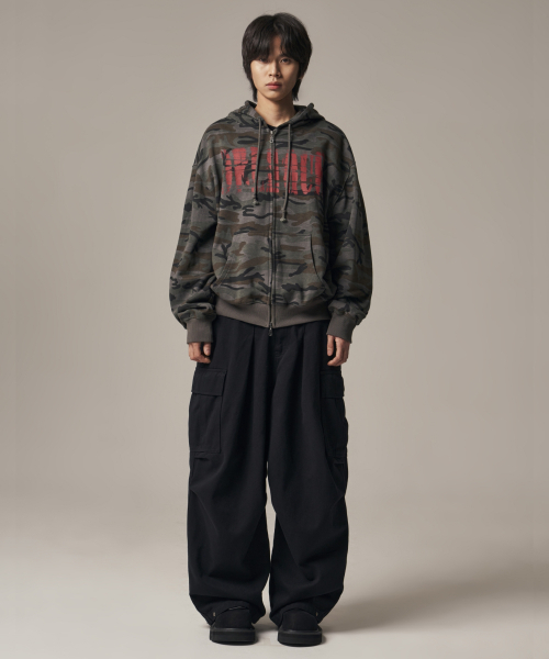 IDWS(アイドンワナセル)の「Oblique Hoodie Zip Up Dark Multi(パーカー・レディース・その他・2/1/0)」の21枚目の写真