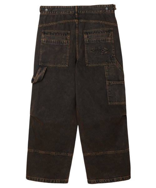 IDWS(アイドンワナセル)の「Overlap Carpenter Denim Pants Brown(デニムパンツ・レディース・その他・0/1/2)」の3枚目の写真