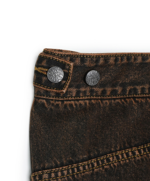 IDWS(アイドンワナセル)の「Overlap Carpenter Denim Pants Brown(デニムパンツ・レディース・その他・0/1/2)」の7枚目の写真