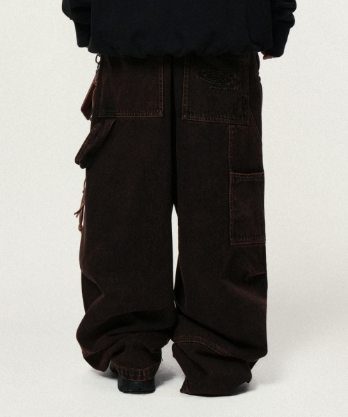 IDWS(アイドンワナセル)の「Overlap Carpenter Denim Pants Brown(デニムパンツ・レディース・その他・0/1/2)」の14枚目の写真