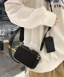 WESTBOY | コンパクト シンプル ユニセックス スクエア ミニショルダーバッグ WO26S2BG34(ショルダーバッグ)