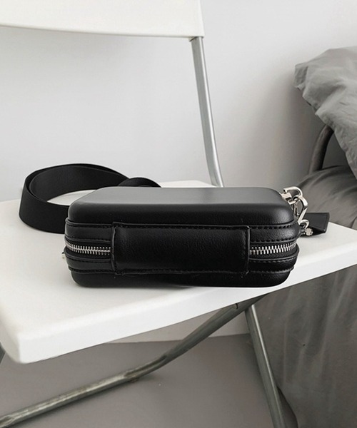 WESTBOY（ウエストボーイ）の「コンパクト シンプル ユニセックス スクエア ミニショルダーバッグ WO26S2BG34（ショルダーバッグ・メンズ・ブラック/ホワイト/ブラウン・FREE）」の17枚目の写真