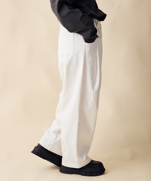 rehacer(レアセル)の「rehacer : Loop Wheel Tank Pants / ループウイール(吊り編み) タンク パンツ(その他パンツ・レディース・アイボリー/ブラック/ネイビー・SMALL)」の22枚目の写真