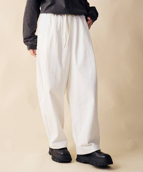 rehacer(レアセル)の「rehacer : Loop Wheel Tank Pants / ループウイール(吊り編み) タンク パンツ(その他パンツ・レディース・アイボリー/ブラック/ネイビー・SMALL)」の20枚目の写真