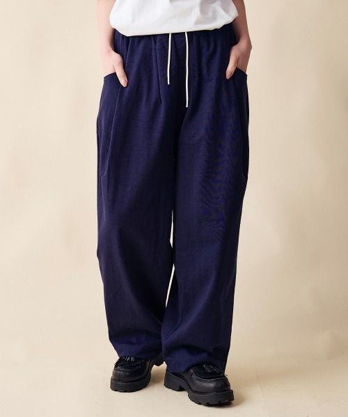 rehacer(レアセル)の「rehacer : Loop Wheel Tank Pants / ループウイール(吊り編み) タンク パンツ(その他パンツ・レディース・アイボリー/ブラック/ネイビー・SMALL)」の16枚目の写真
