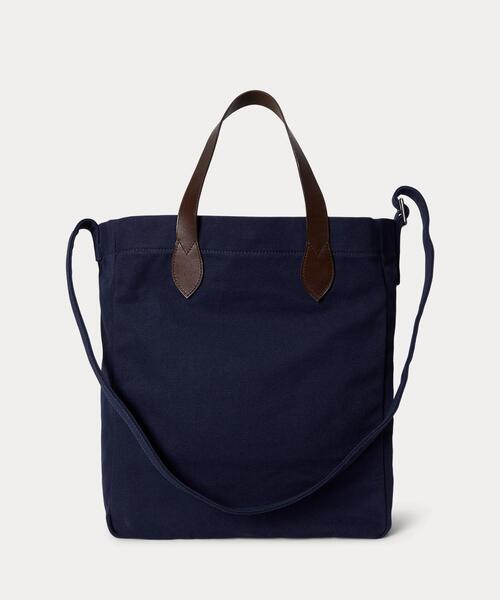 POLO RALPH LAUREN（ポロ ラルフ ローレン）の「Polo ベア キャンバス ショッパー トート（トートバッグ・メンズ・ネイビー系1・ONE）」の9枚目の写真