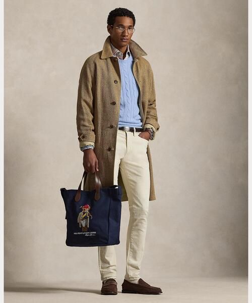 POLO RALPH LAUREN（ポロ ラルフ ローレン）の「Polo ベア キャンバス ショッパー トート（トートバッグ・メンズ・ネイビー系1・ONE）」の6枚目の写真