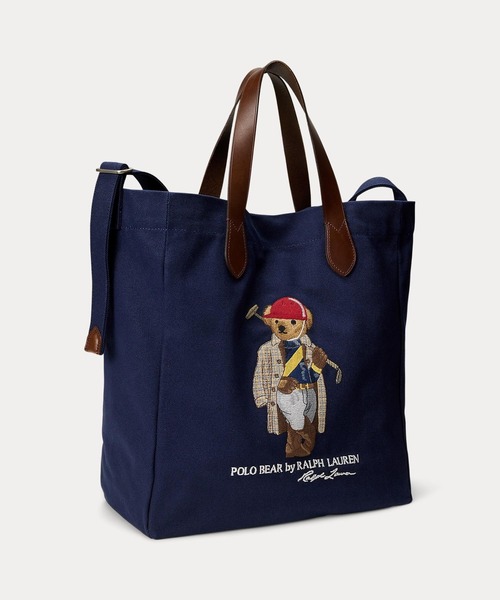 Polo ベア キャンバス ショッパー トート（トートバッグ）｜POLO RALPH