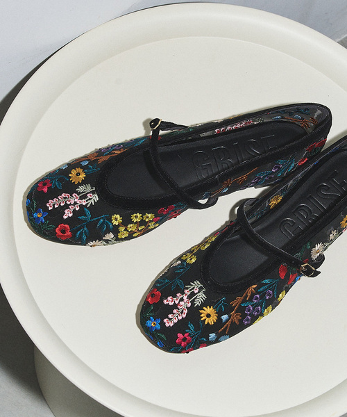 GRISE(グリーズ)の「GRISEシアーEMBROIDERY メリージェーン(その他シューズ・レディース・ブラック・25cm/22cm/24.5cm/24cm/23.5cm/23cm/22.5cm)」の1枚目の写真