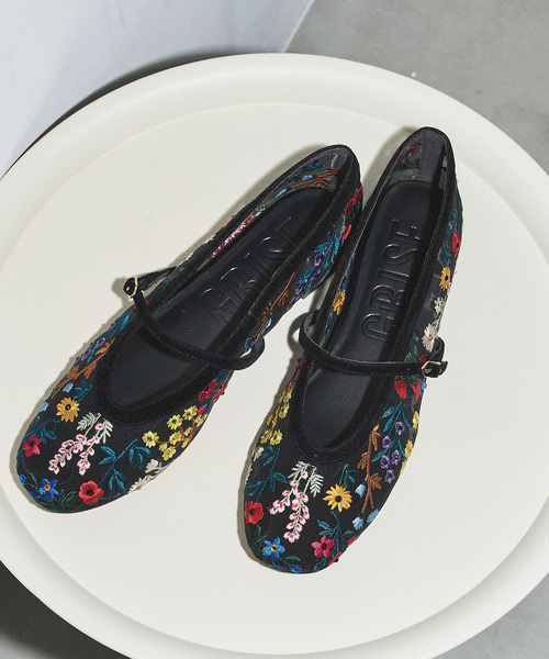 GRISE(グリーズ)の「GRISEシアーEMBROIDERY メリージェーン(その他シューズ・レディース・ブラック・25cm/22cm/24.5cm/24cm/23.5cm/23cm/22.5cm)」の2枚目の写真