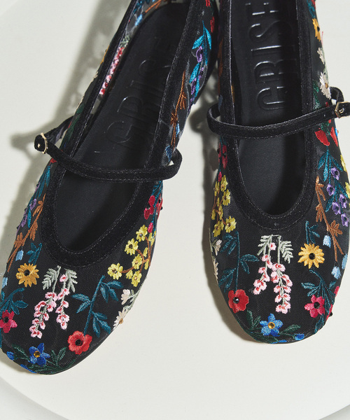 GRISE(グリーズ)の「GRISEシアーEMBROIDERY メリージェーン(その他シューズ・レディース・ブラック・25cm/22cm/24.5cm/24cm/23.5cm/23cm/22.5cm)」の3枚目の写真