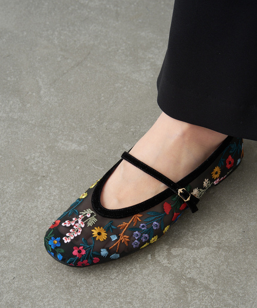 GRISE(グリーズ)の「GRISEシアーEMBROIDERY メリージェーン(その他シューズ・レディース・ブラック・25cm/22cm/24.5cm/24cm/23.5cm/23cm/22.5cm)」の20枚目の写真