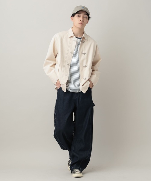 RAGEBLUE（レイジブルー）の「Fireman Buckle Denim Shirt Jacket/ファイヤーマンバックル/デニムジャケット（デニムジャケット・メンズ・ブラック/ホワイト/ネイビー・FREE）」の6枚目の写真