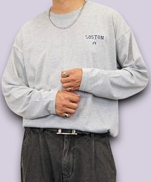 Burner（バーナー）の「【GROOVY STORE】ワイド ワンポイント刺繍 ロングスリーブT（Tシャツ/カットソー）」