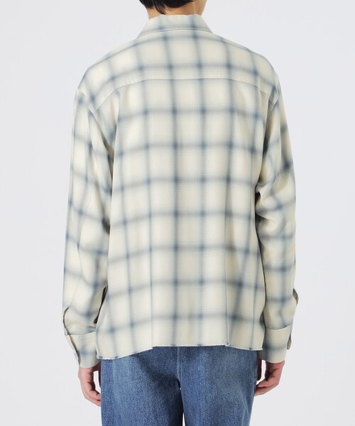 LOVELESS（ラブレス）の「レーヨンオンブレCPOシャツ（シャツ/ブラウス・メンズ・ブラック/ホワイト系その他・L/M）」の9枚目の写真