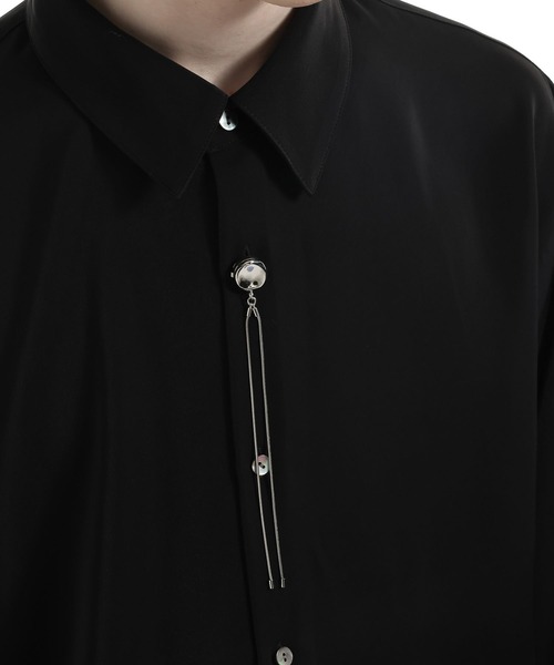 HARE（ハレ）の「【MADE IN JAPAN】レイヤードボタンカバー(HARE)（ネックレス・メンズ・シルバー系その他/シルバー・FREE）」の4枚目の写真