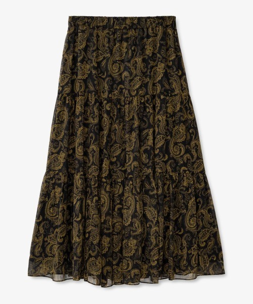 MICHAEL KORS(マイケルコース)の「ペイズリー プリント ミディ スカート(スカート・レディース・グリーン系・XXS/XS/S)」の3枚目の写真