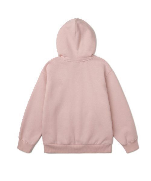 MUSINSA STANDARD KIDS（ムシンサスタンダードキッズ）の「起毛オーバーサイズフードパーカージップアップ[インディアンピンク]（ブルゾン・レディース・その他・100/110/120/130/140）」の3枚目の写真