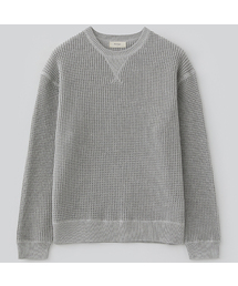 ワッフルコットンストラクチャーニット (4COLOR)