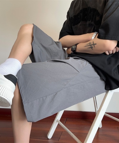 B.R.U（ブル）の「サイドタックデザインハーフパンツ（その他パンツ・メンズ・ブラック/グレー/ライトグレー・LARGE/MEDIUM）」の10枚目の写真