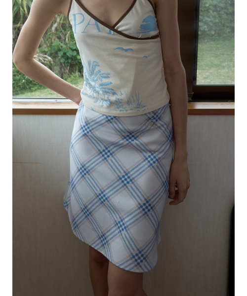Kijun（キジュン）の「エッセンシャルチェックミニスカート ブルー（スカート・レディース・その他・SMALL/MEDIUM）」の3枚目の写真