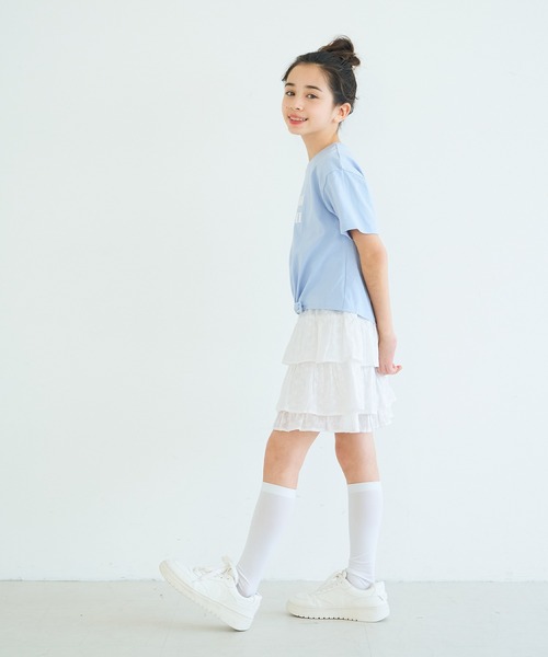 coca（coca）（コカ）の「キッズ　レースフリルスカート（スカート・キッズ・ホワイト・120/130/140/150）」の9枚目の写真