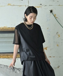ウェーブメッシュナイロントップス