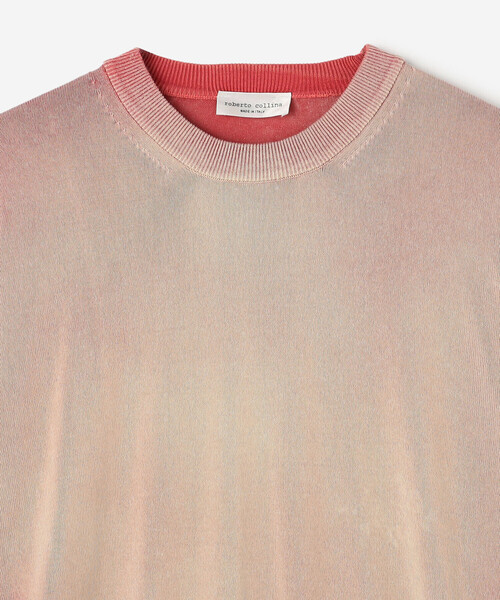 ROBERTO COLLINA（ロベルトコリーナ）の「roberto collina | コットン クルーネックニット MEN（ニット/セーター・メンズ・ブラウン系その他/ブルー系その他/ホワイト系その他・50/48）」の6枚目の写真
