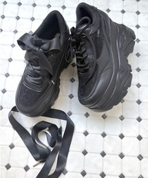 R&E（アールアンドイー）の「【2026SS新作】【R&E】<2way>厚底ラバーソールチュールアッパースニーカー（スニーカー）」