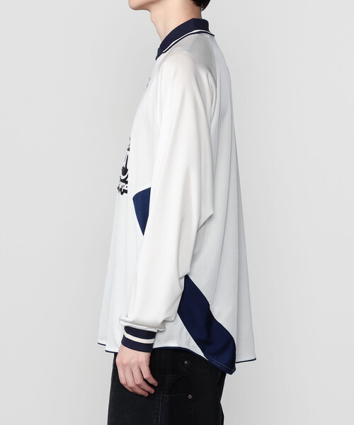 SEDAN ALL-PURPOSE（セダンオールパーパス）の「SEDAN ALL-PURPOSE | Reebok 長袖ゲームシャツ MEN（Tシャツ/カットソー・メンズ・レッド/オフホワイト・M/XL/L）」の12枚目の写真