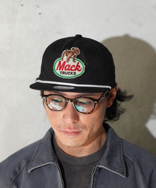 C.E.L.STORE（セルストア）の「MACK TRUCKS / マック トラックス CLASSIC ROPE 5PANEL CAP ロープ 5パネル ワンポイント キャップ（キャップ・メンズ・チャコールグレー/ブラック・FREE）」の3枚目の写真