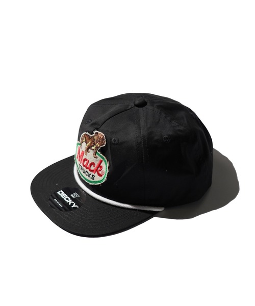 C.E.L.STORE（セルストア）の「MACK TRUCKS / マック トラックス CLASSIC ROPE 5PANEL CAP ロープ 5パネル ワンポイント キャップ（キャップ・メンズ・チャコールグレー/ブラック・FREE）」の5枚目の写真