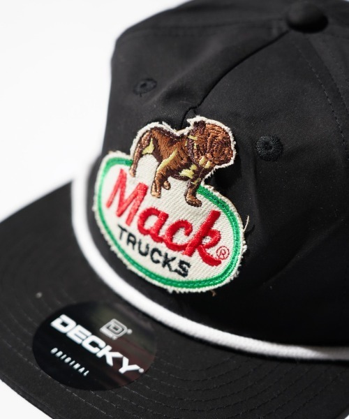 C.E.L.STORE（セルストア）の「MACK TRUCKS / マック トラックス CLASSIC ROPE 5PANEL CAP ロープ 5パネル ワンポイント キャップ（キャップ・メンズ・チャコールグレー/ブラック・FREE）」の6枚目の写真