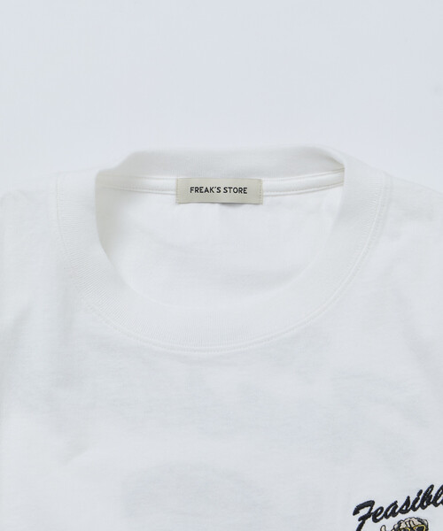 FREAK'S STORE(フリークスストア)の「限定展開 FREA'S STORE/フリークスストア リラックスフィット バック刺繍デザイン クルーネック Tシャツ / Dog(Tシャツ/カットソー・メンズ・ホワイト/サックスブルー/チャコールグレー・MEDIUM/LARGE/X-LARGE)」の10枚目の写真